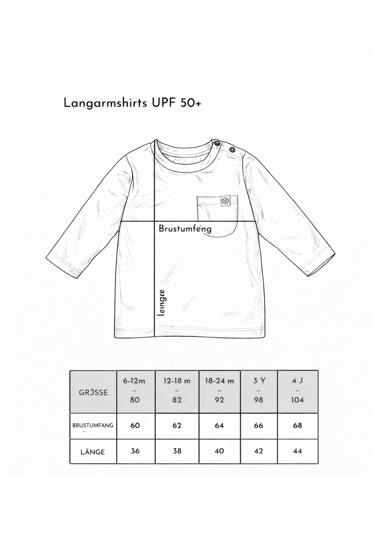 cloby Bio Bambus Langarmshirt UV Schutz +50 versch. Farben