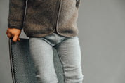 Joha Merino Woll Leggings hellgrau melange