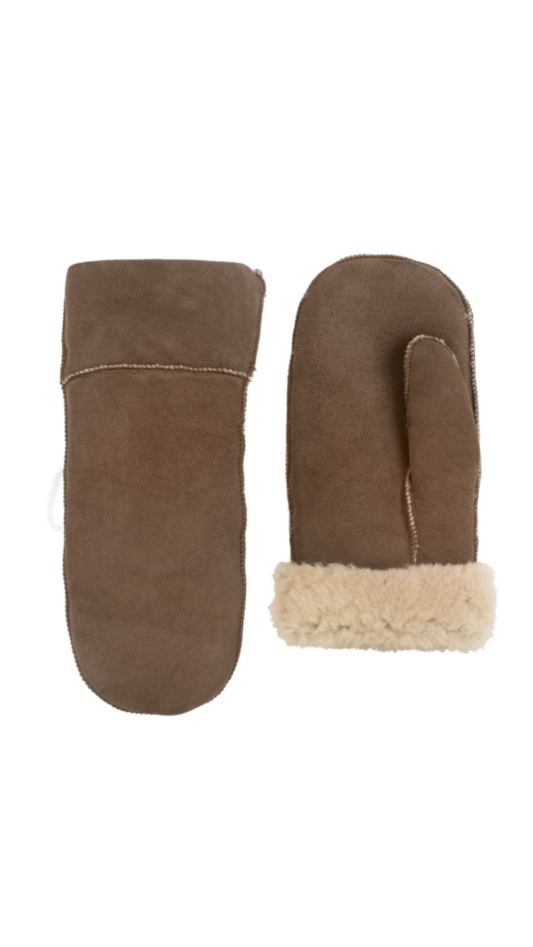 Fellhandschuhe mittelbraun