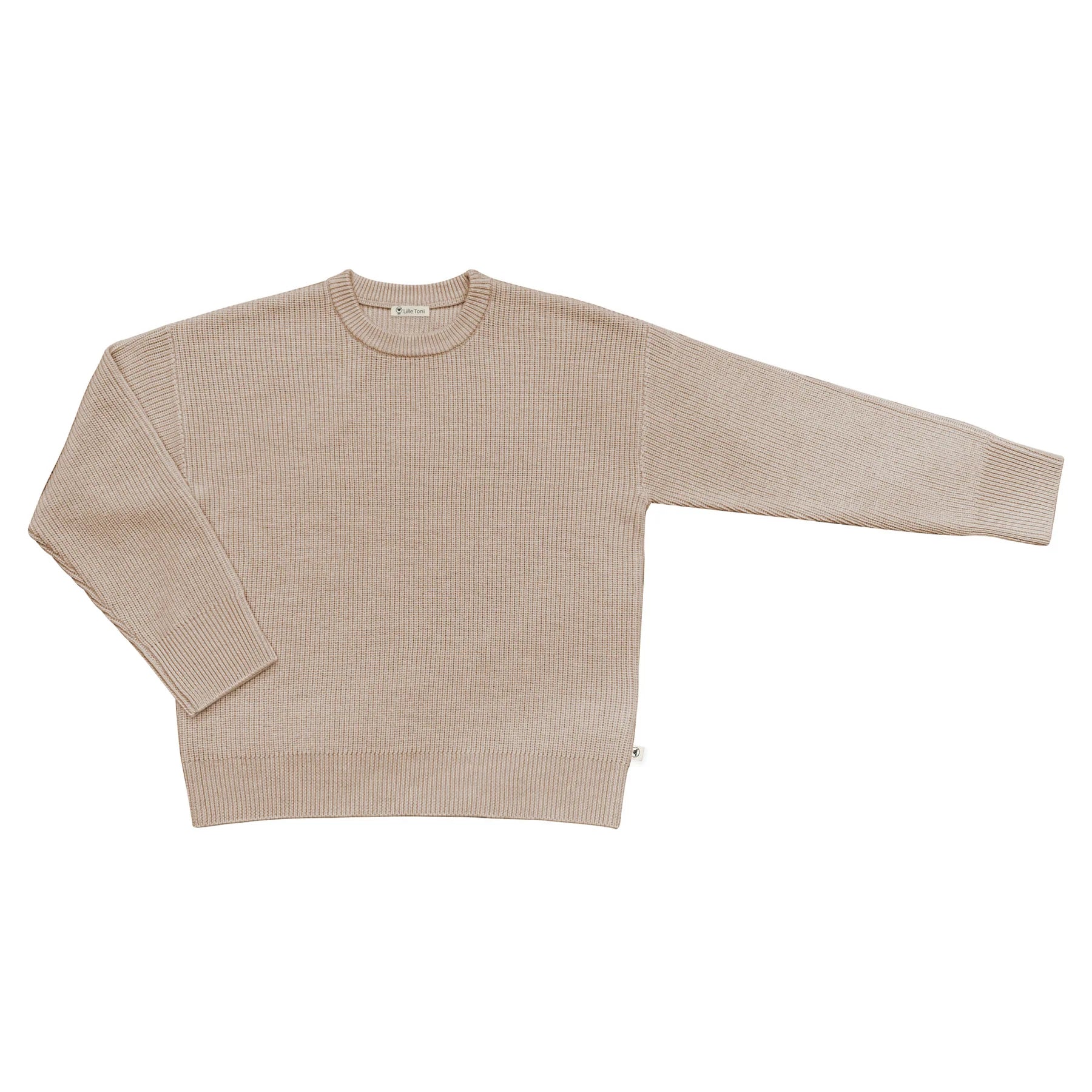 Lille Toni Damen Merino Pullover Meike Minime in sand – coucou natur