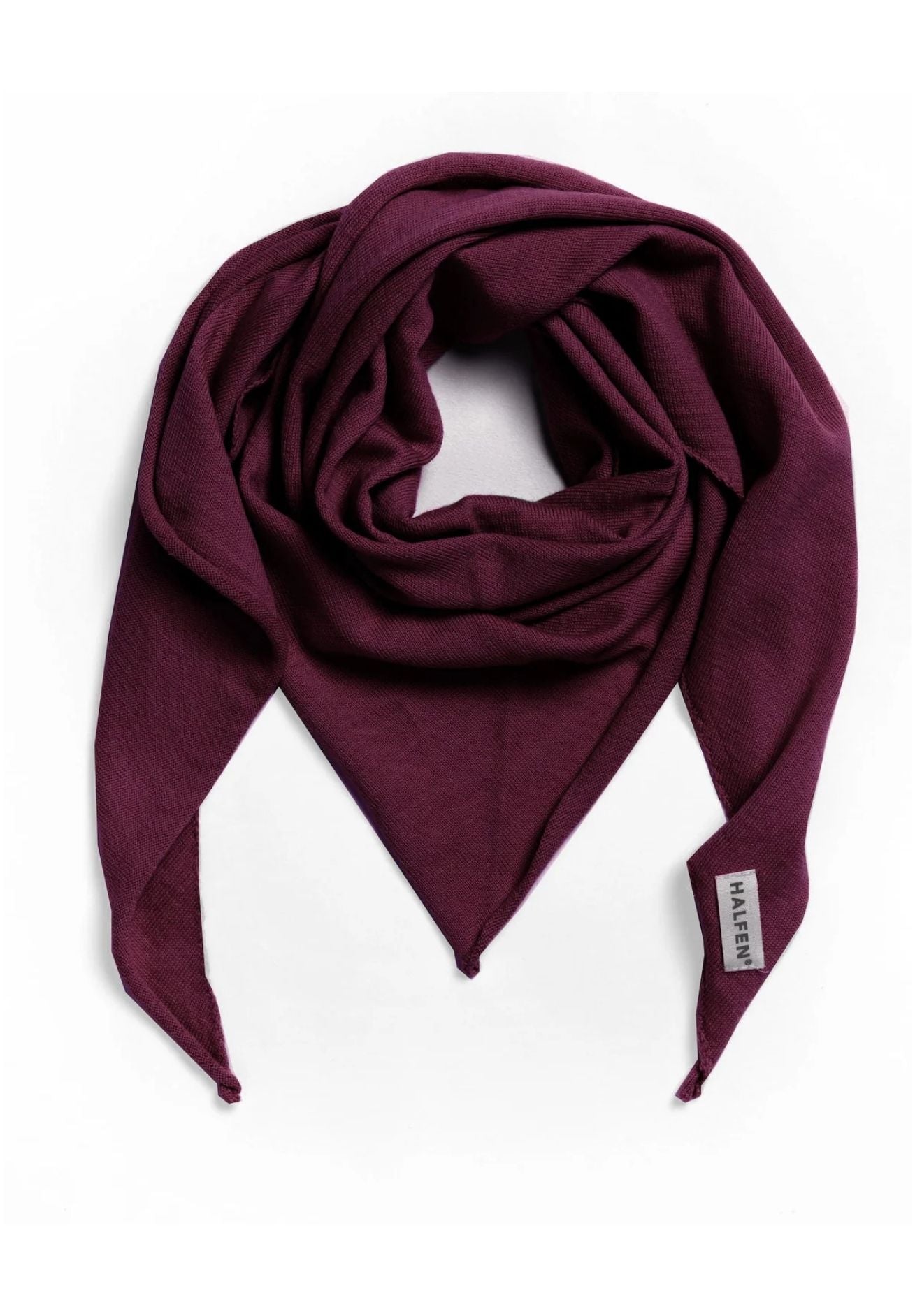 Halfen Merino Strick Dreieckstuch versch. Farben
