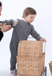 Halfen Walk Schlafsack mit Beinen mitwachsend in natur