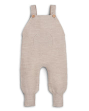 Halfen Merino mitwachsende Feinstrick Latzhose in natur Gr. 62/68