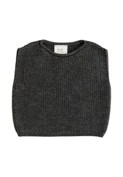 Hvid mitwachsender Baby Merino Strickpullunder Harvey charcoal