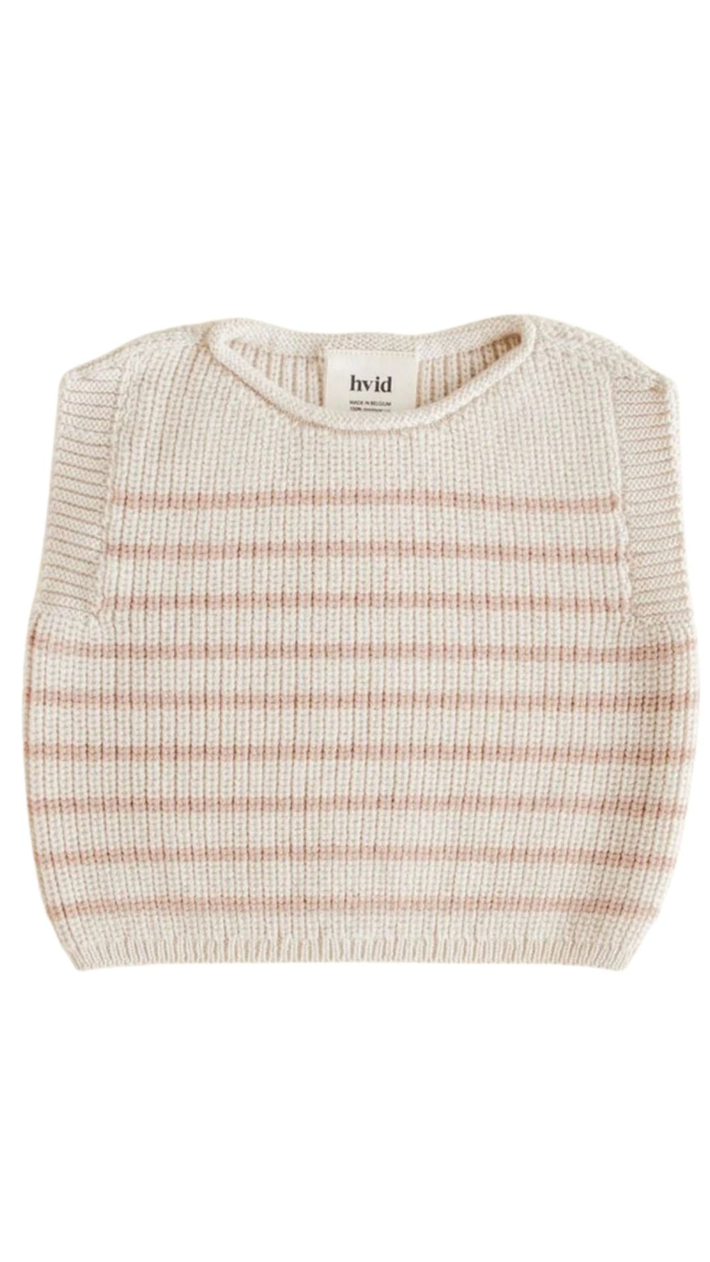 Hvid mitwachsender Baby Merino Strickpullunder Harvey cream apricot