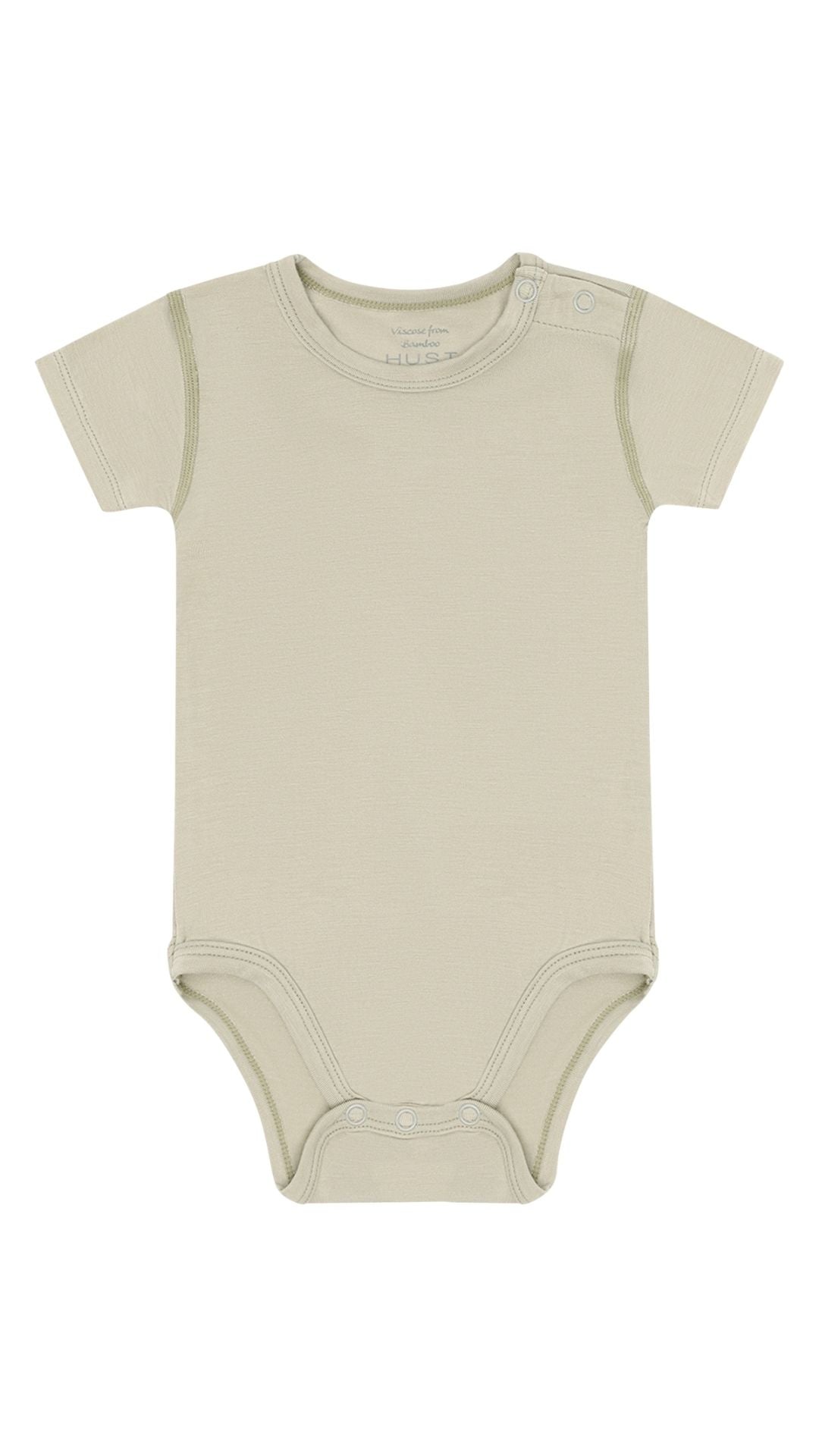 Hust&Claire Bambus Viskose Body kurzarm green stone