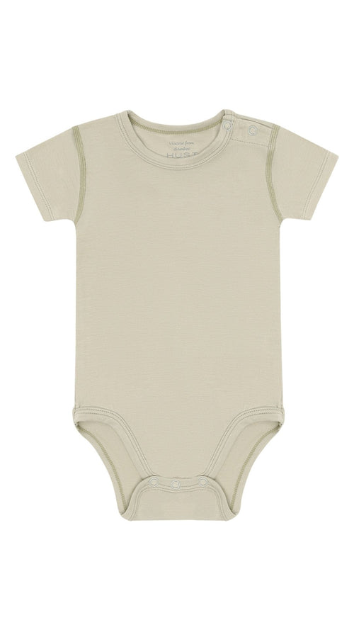 Hust&Claire Bambus Viskose Body kurzarm green stone