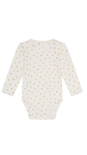 Hust&Claire Bambus Viskose Body langarm ivory Muster