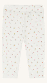 Hust&Claire Bambus Viskose Hose ivory Muster