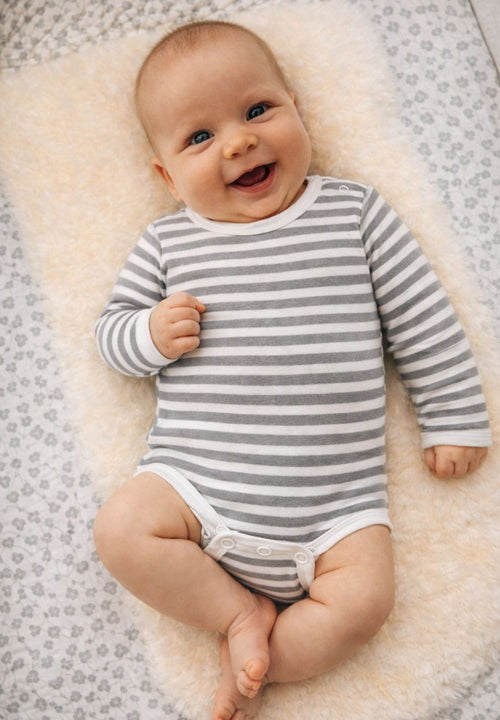 Hust&Claire Bambus Viskose Body langarm "Stripes" versch. Farben