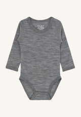 Hust&Claire Merino Body in grey melange