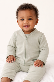Hust&Claire Bambus Viskose Cardigan green stone