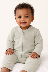 Hust&Claire Bambus Viskose Cardigan green stone