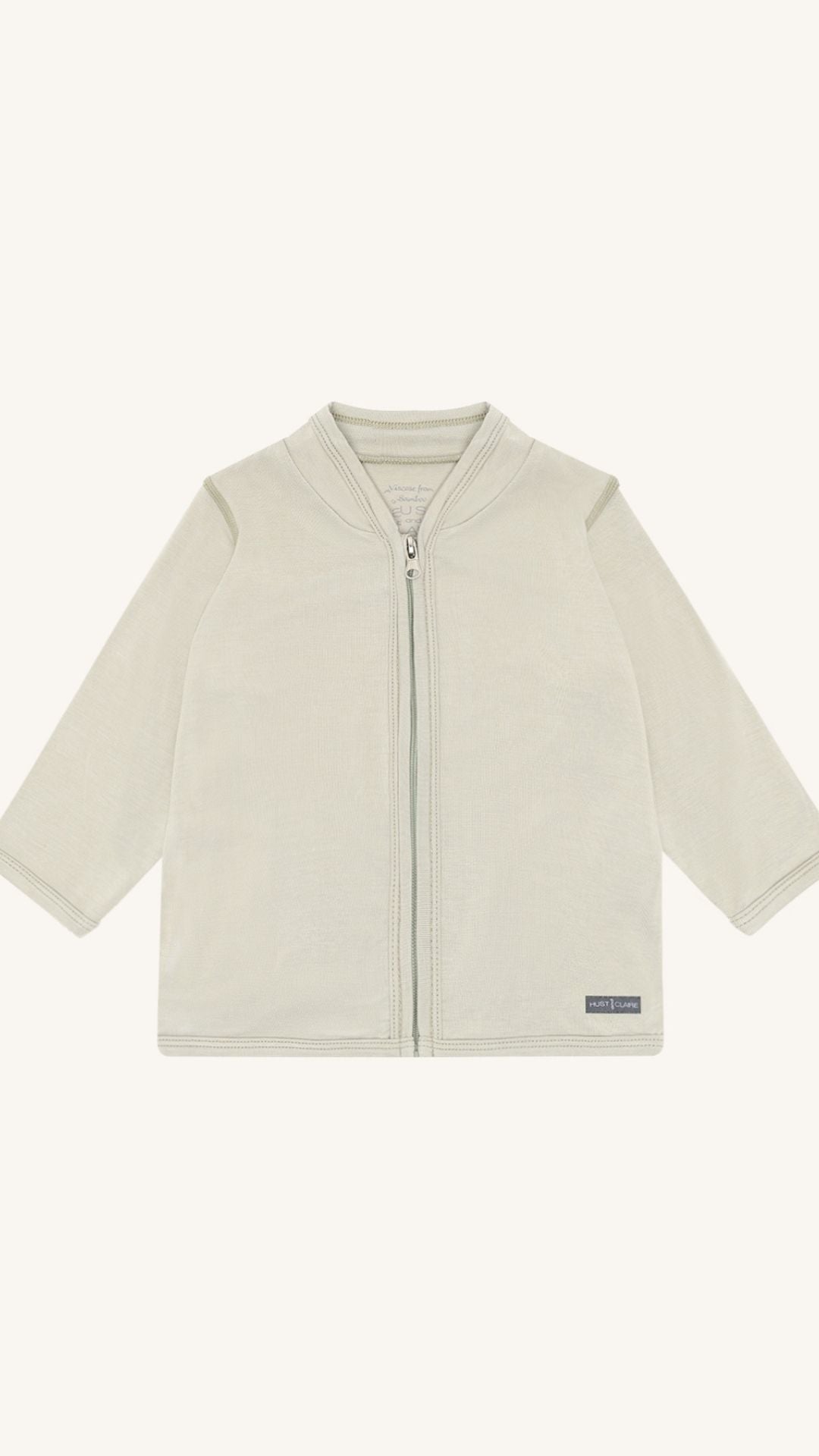 Hust&Claire Bambus Viskose Cardigan green stone