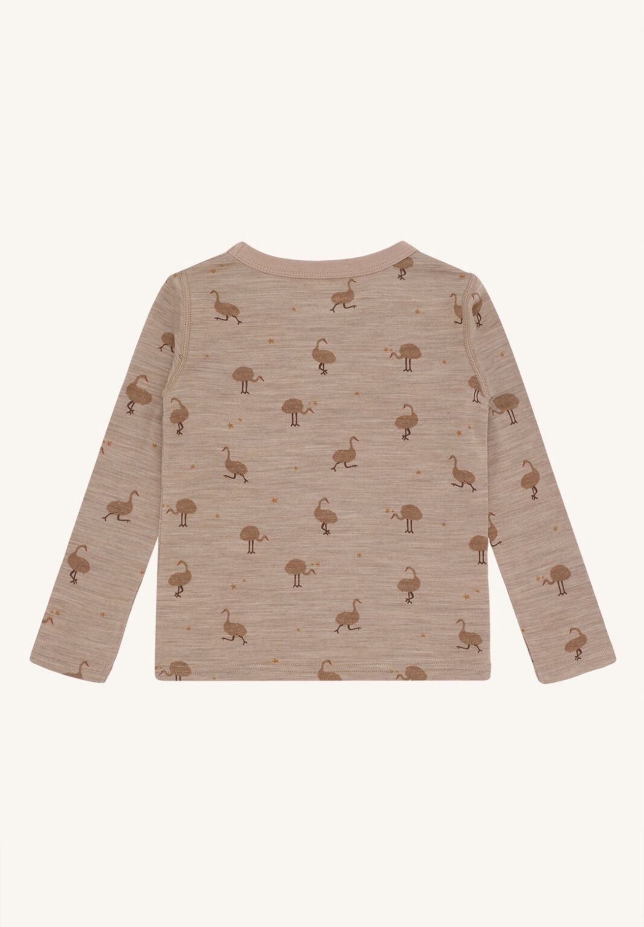 Hust&Claire Merino Bambus Kinder Longsleeve "biscuit"