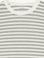 Hustandclaire Bambus Viskose Schlafanzug kurz Stripes forest fog