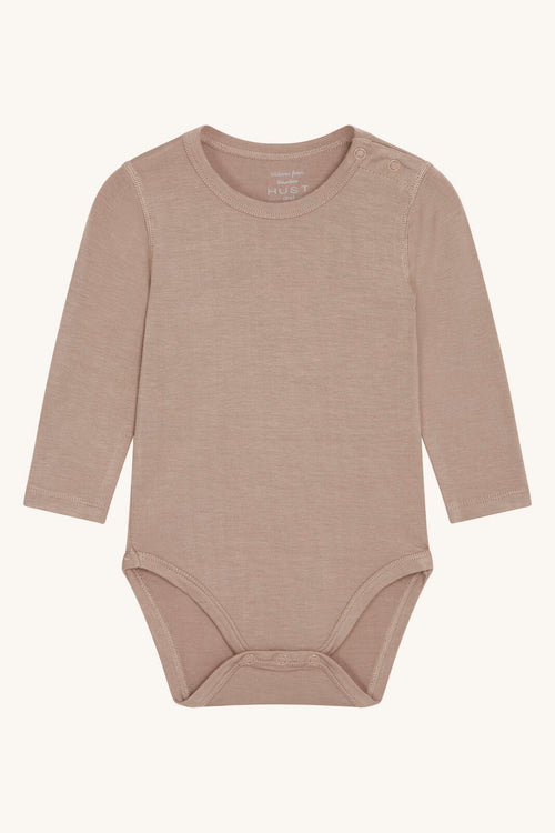 Hust&Claire Bambus Viskose Body langarm mocca
