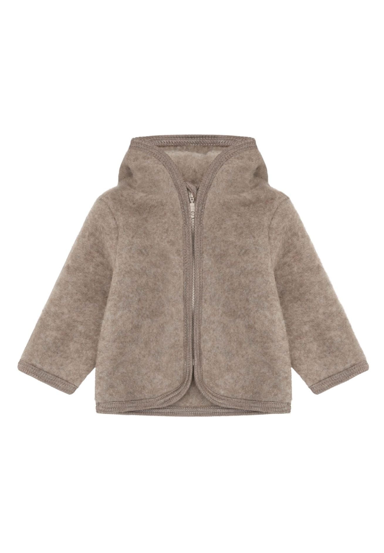 Huttelihut Jacke aus Wollfleece in savannah melange