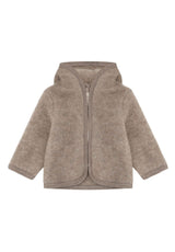 Huttelihut Jacke aus Wollfleece in savannah melange