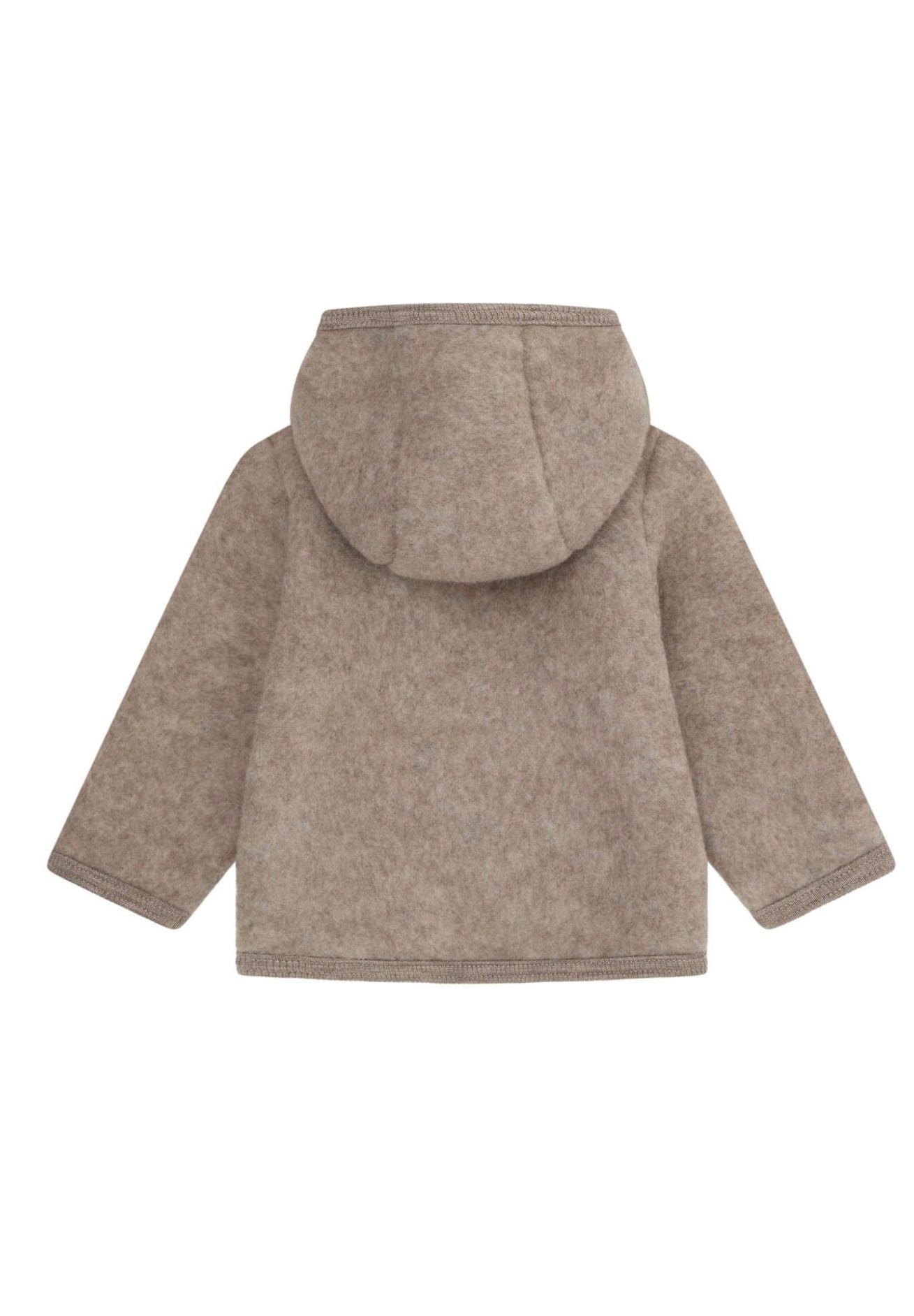 Huttelihut Jacke aus Wollfleece in savannah melange