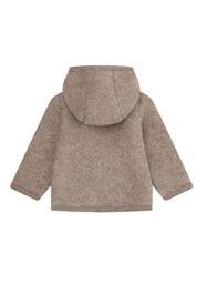 Huttelihut Jacke aus Wollfleece in savannah melange