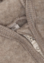 Huttelihut Jacke aus Wollfleece in savannah melange