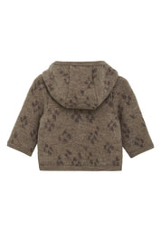 Huttelihut Jacke aus Wollfleece in savanna melange Muster