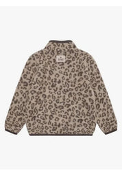 Huttelihut Jacke aus Wollfleece in LEO ohne Kapuze