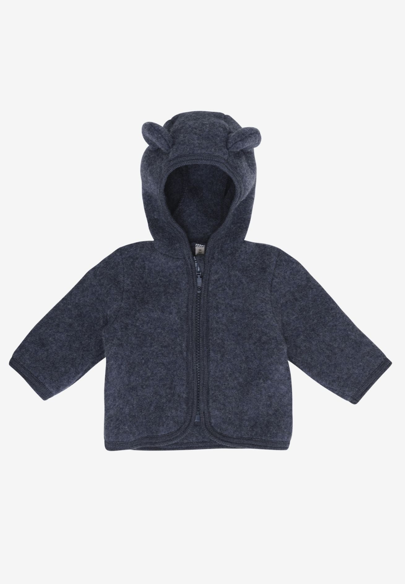 Huttelihut Jacke aus Wollfleece mit Ohren in ombre blue