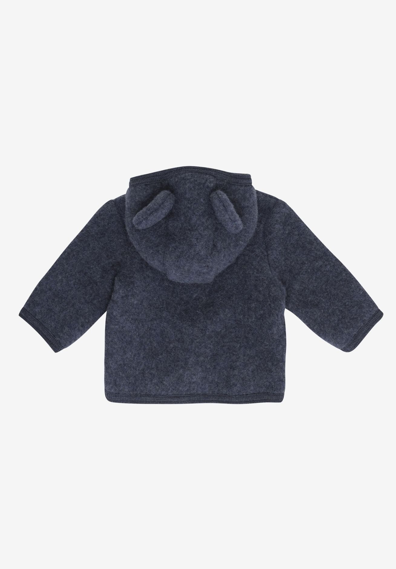 Huttelihut Jacke aus Wollfleece mit Ohren in ombre blue