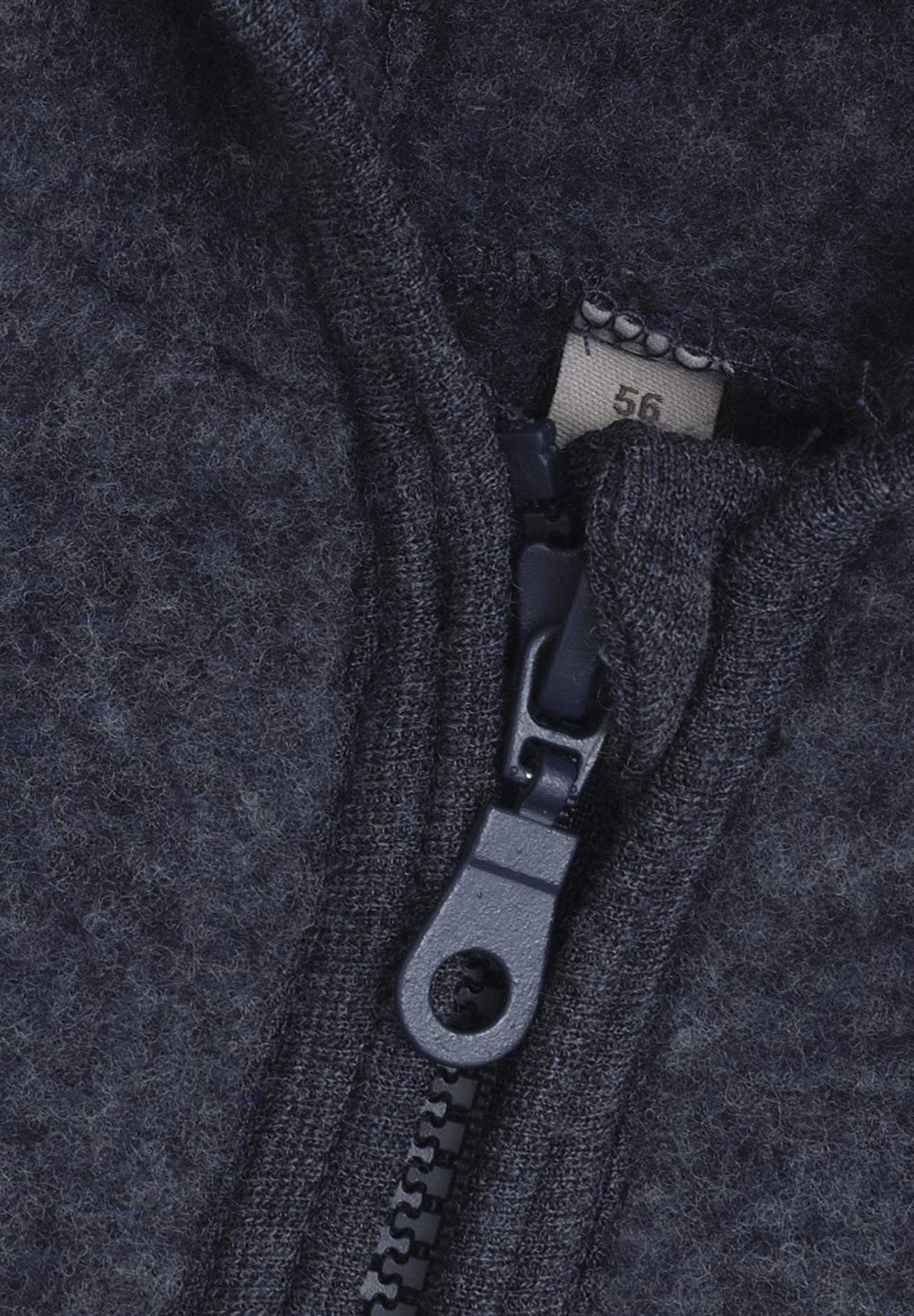 Huttelihut Jacke aus Wollfleece mit Ohren in ombre blue