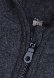 Huttelihut Jacke aus Wollfleece mit Ohren in ombre blue