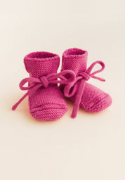 Hvid mitwachsende Merino Booties verschiedene Farben