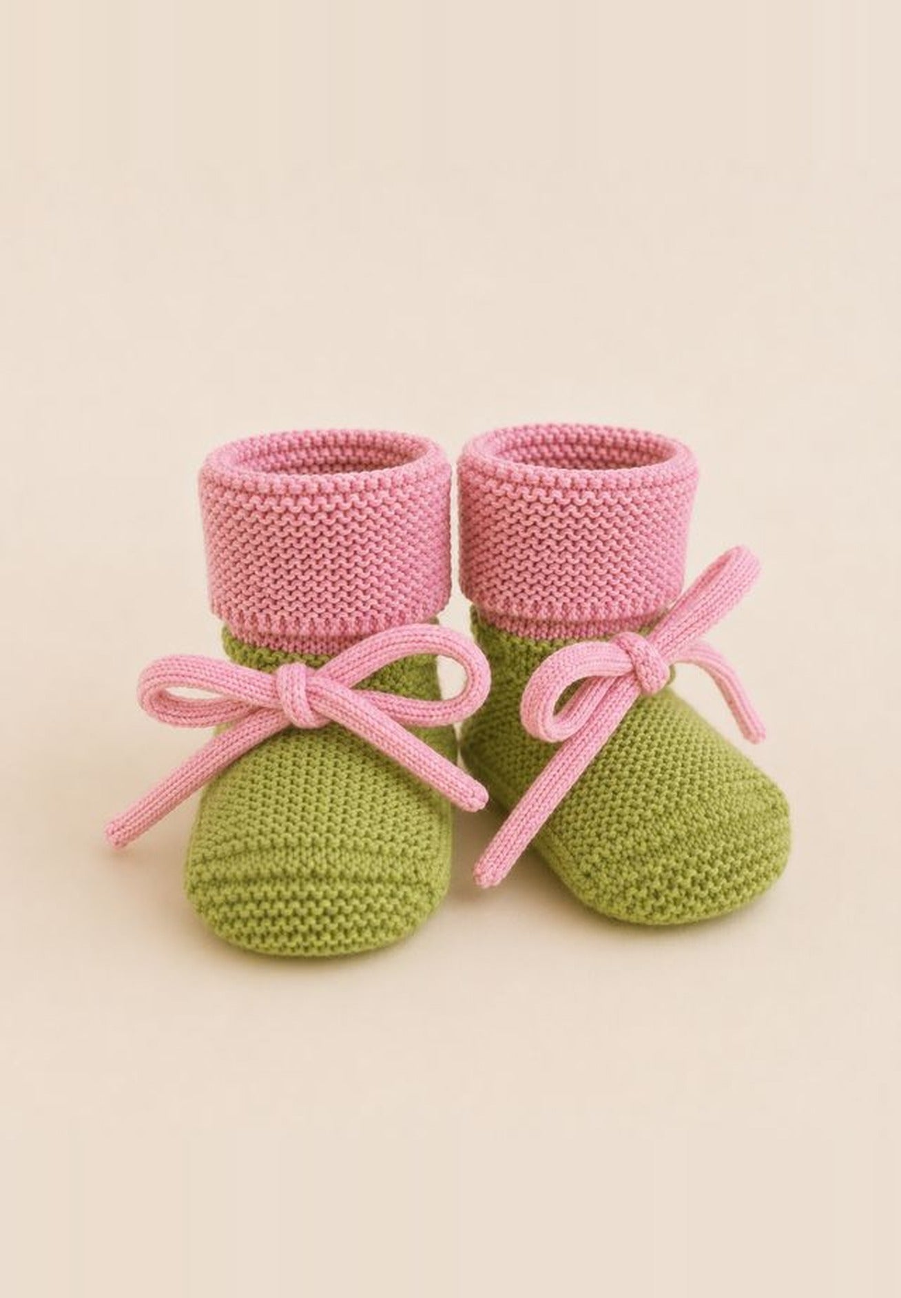 Hvid mitwachsende Merino Booties verschiedene Farben