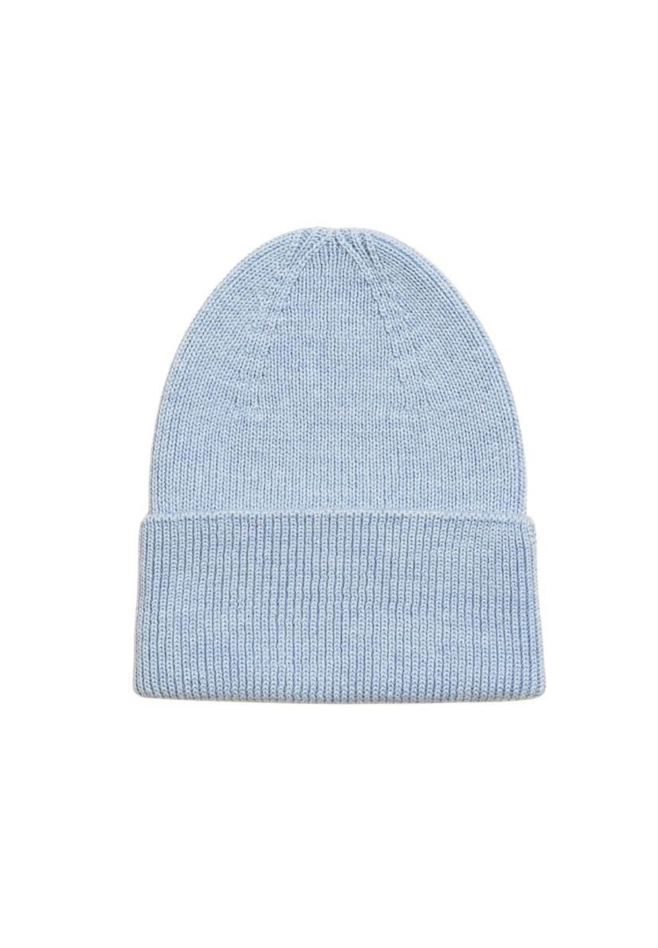 Hvid Merino Newborn Beanie Fonzie verschiedene Farben