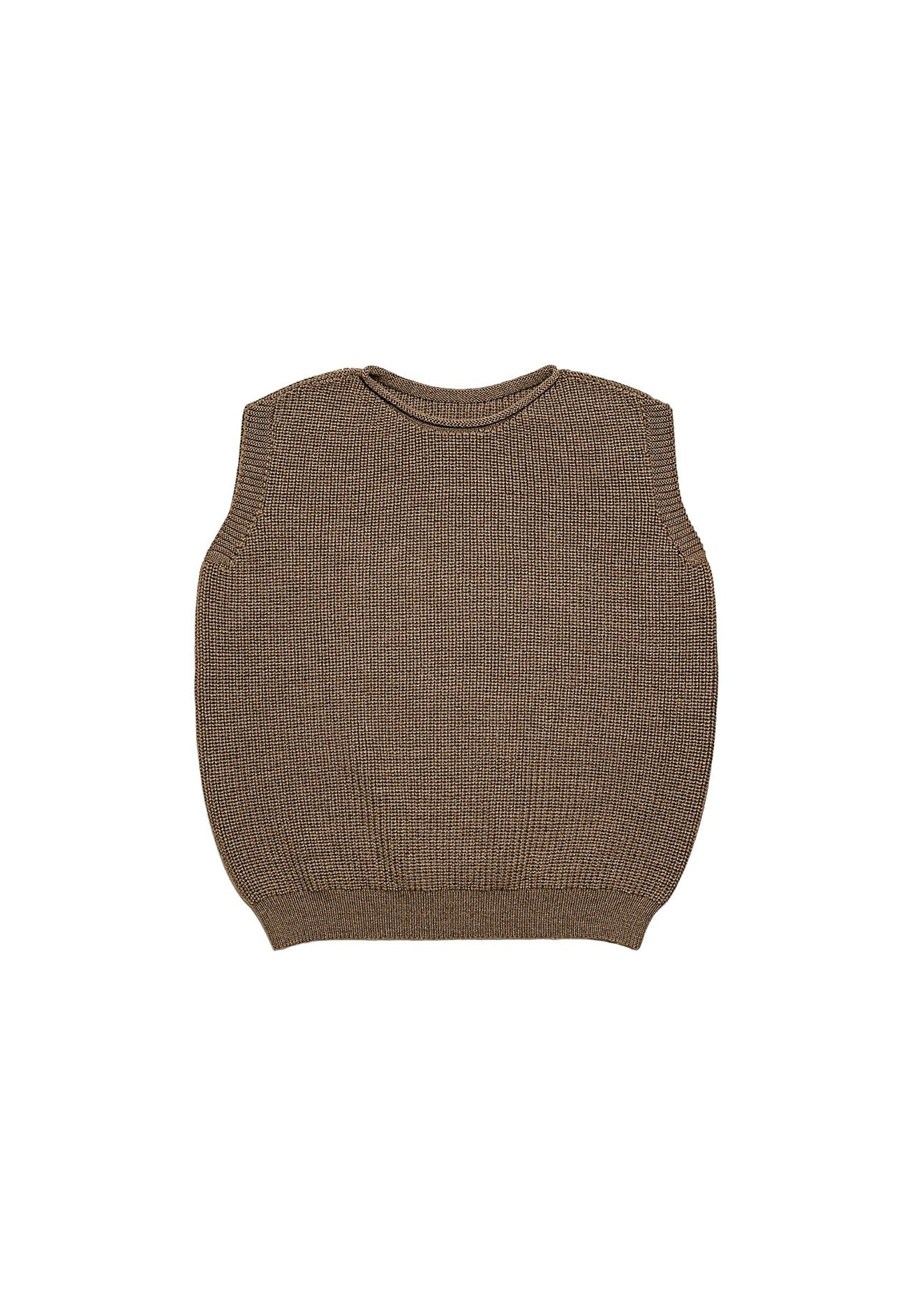 Hvid mitwachsender Baby Merino Strickpullunder Harvey in mocha