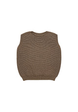 Hvid mitwachsender Baby Merino Strickpullunder Harvey in mocha