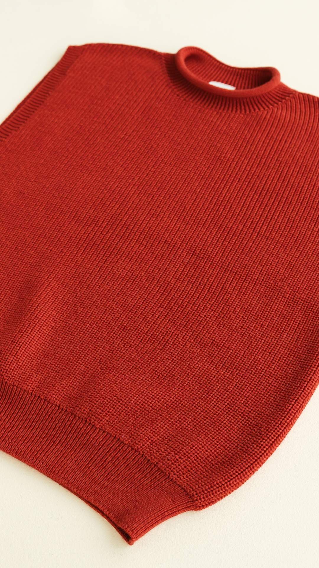 Hvid Merino Strickpullunder "Helle" für Frauen in rot