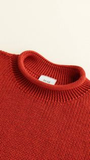 Hvid Merino Strickpullunder "Helle" für Frauen in rot