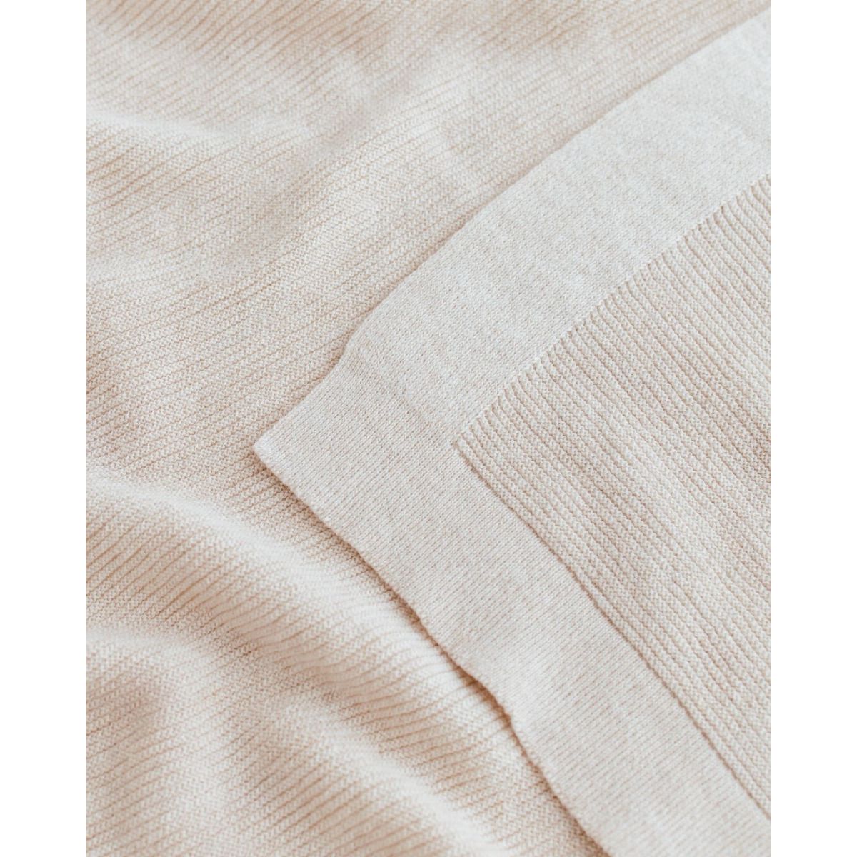 Hvid Merino Babydecke "Gust" in cream