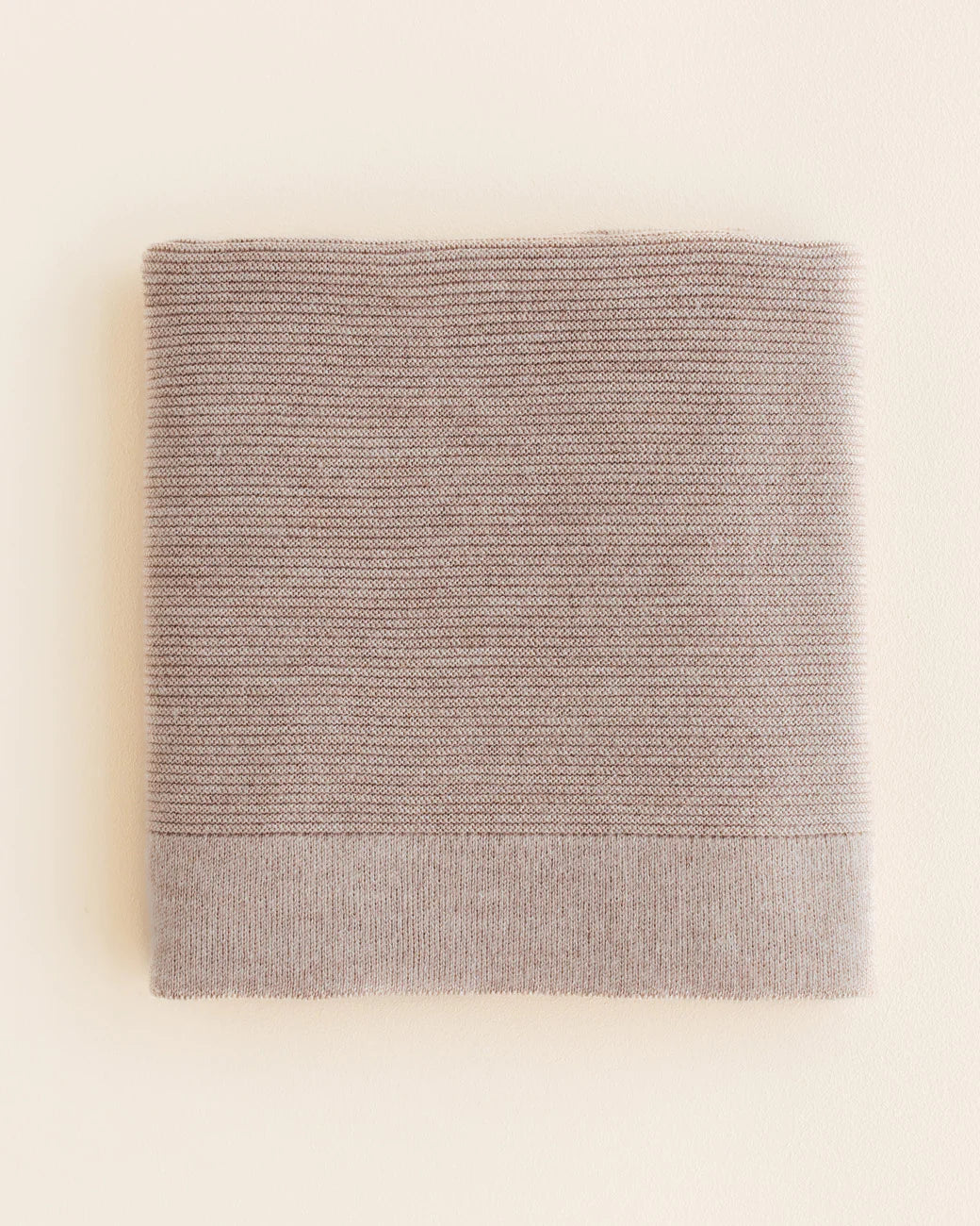 Hvid Merino Babydecke "Gust" in sand