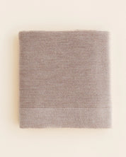 Hvid Merino Babydecke "Gust" in sand
