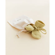 Hvid mitwachsende Merino Booties verschiedene Farben