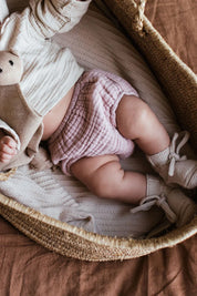 Hvid mitwachsende Merino Booties verschiedene Farben