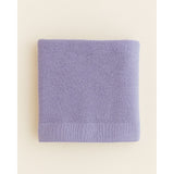 Hvid Merino Babydecke "Gust" in lilac