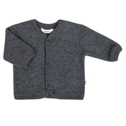 joha Merino Wollfleecejacke dunkelgrau