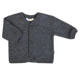 joha Merino Wollfleecejacke dunkelgrau