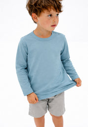 Joha Bio Bambus Langarm Shirt mittelblau