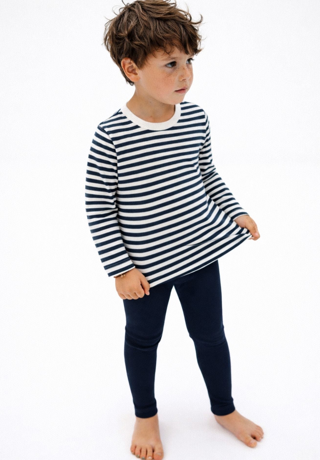 Joha Bio Bambus Leggings dunkelblau