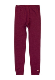 joha Merino Leggings Limited Edition in Weinrot-Melange